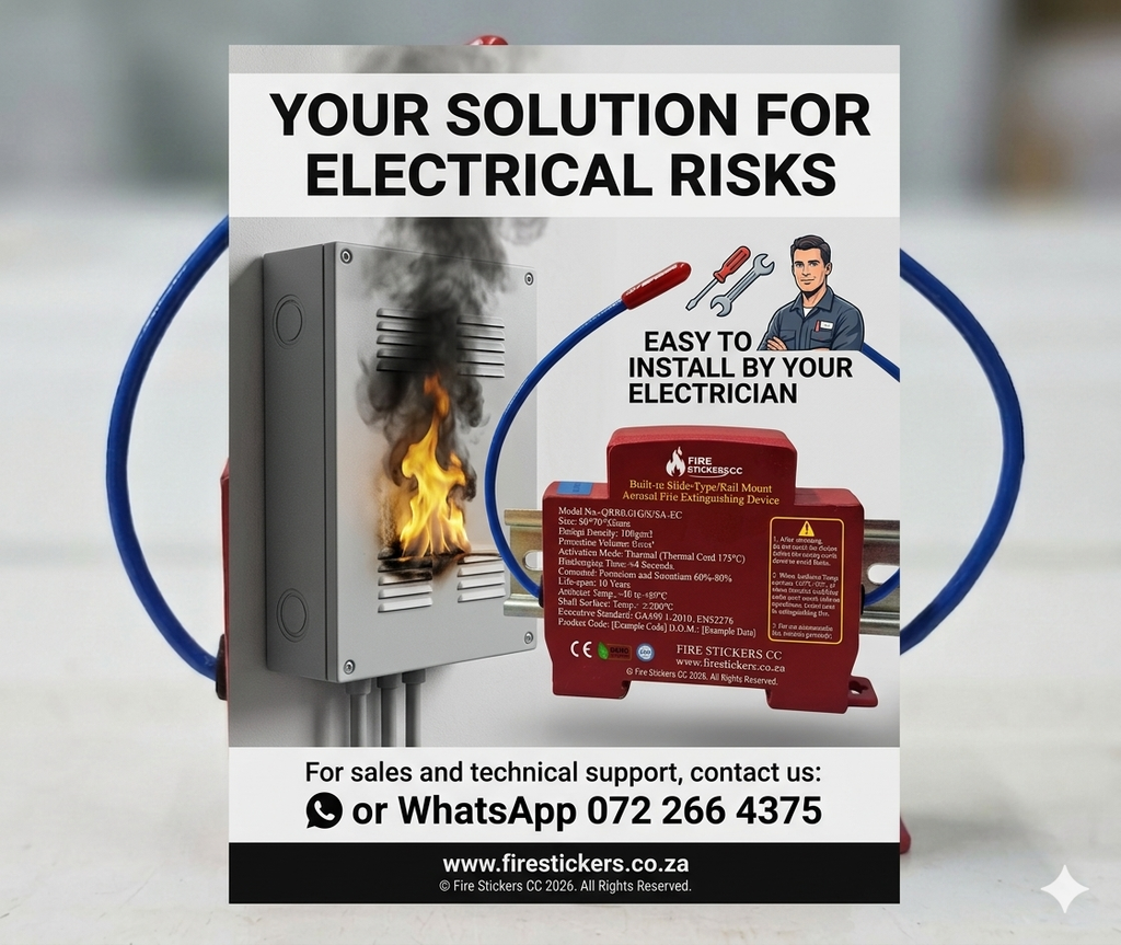 DB Fire Stop – Automatic Aerosol Fire Extinguisher for Electrical DB Boards