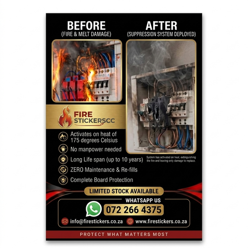 DB Fire Stop – Automatic Aerosol Fire Extinguisher for Electrical DB Boards
